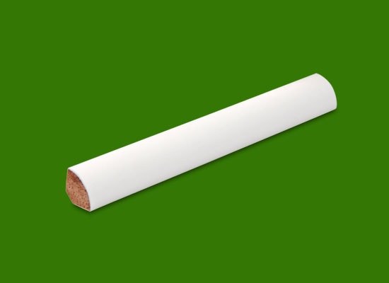 Ćwierćwałek drewniany biały -malowany 14 x 14 RAL 9003